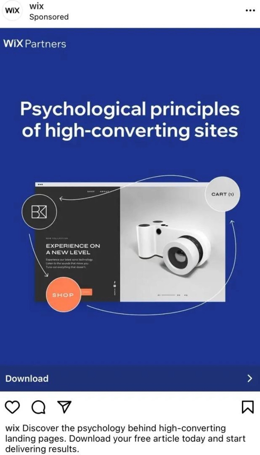 Wix static ad