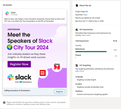 linkedin ad